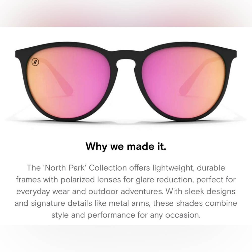 Stylish Black Sunglasses with Pink Lenses